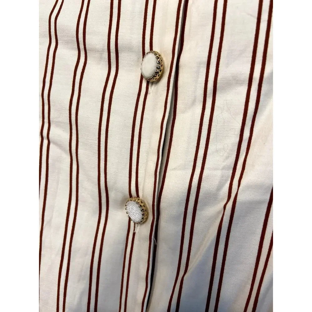 Reformation Halia Midi Dress in August Stripe size 4 - Picture 4 of 8